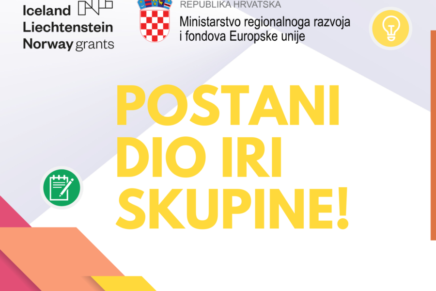 NATJEČAJ za sudjelovanje u radu IRI radne skupine